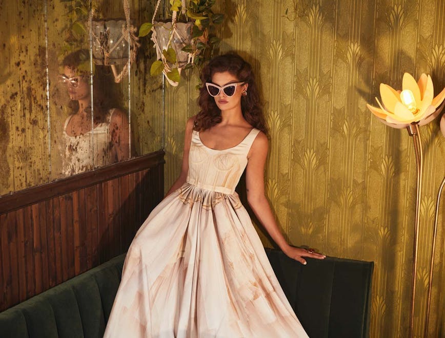 clothing sunglasses evening dress gown robe fashion female person wedding gown woman